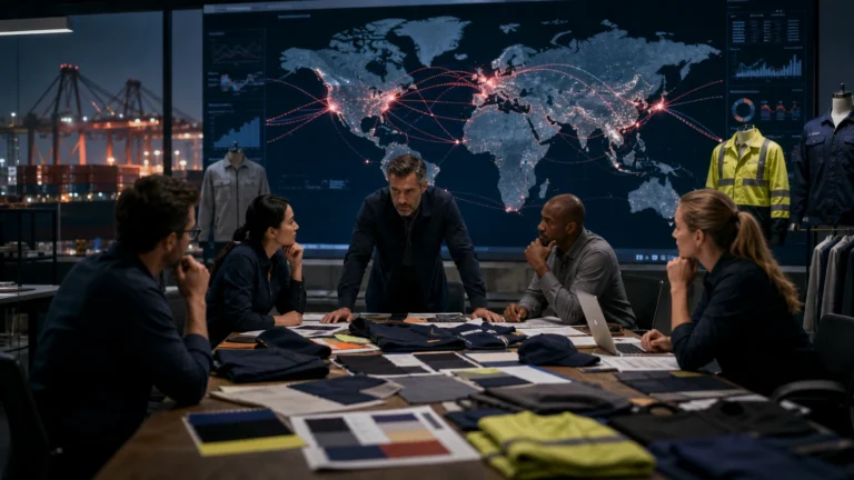 The Geopolitics of Workwear: How Global Conflicts Are Reshaping Uniform Manufacturing in 2026